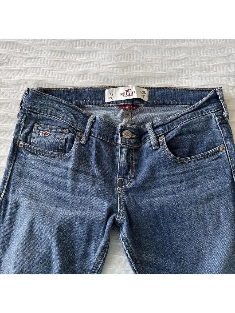 Hollister Co. Women's Blue and Navy Jeans